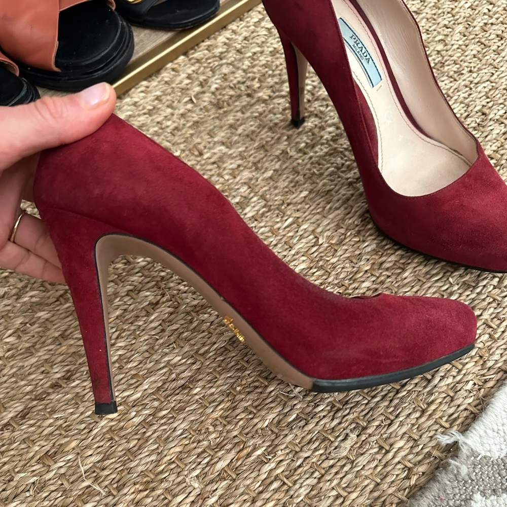Prada suede pumps size 8.5